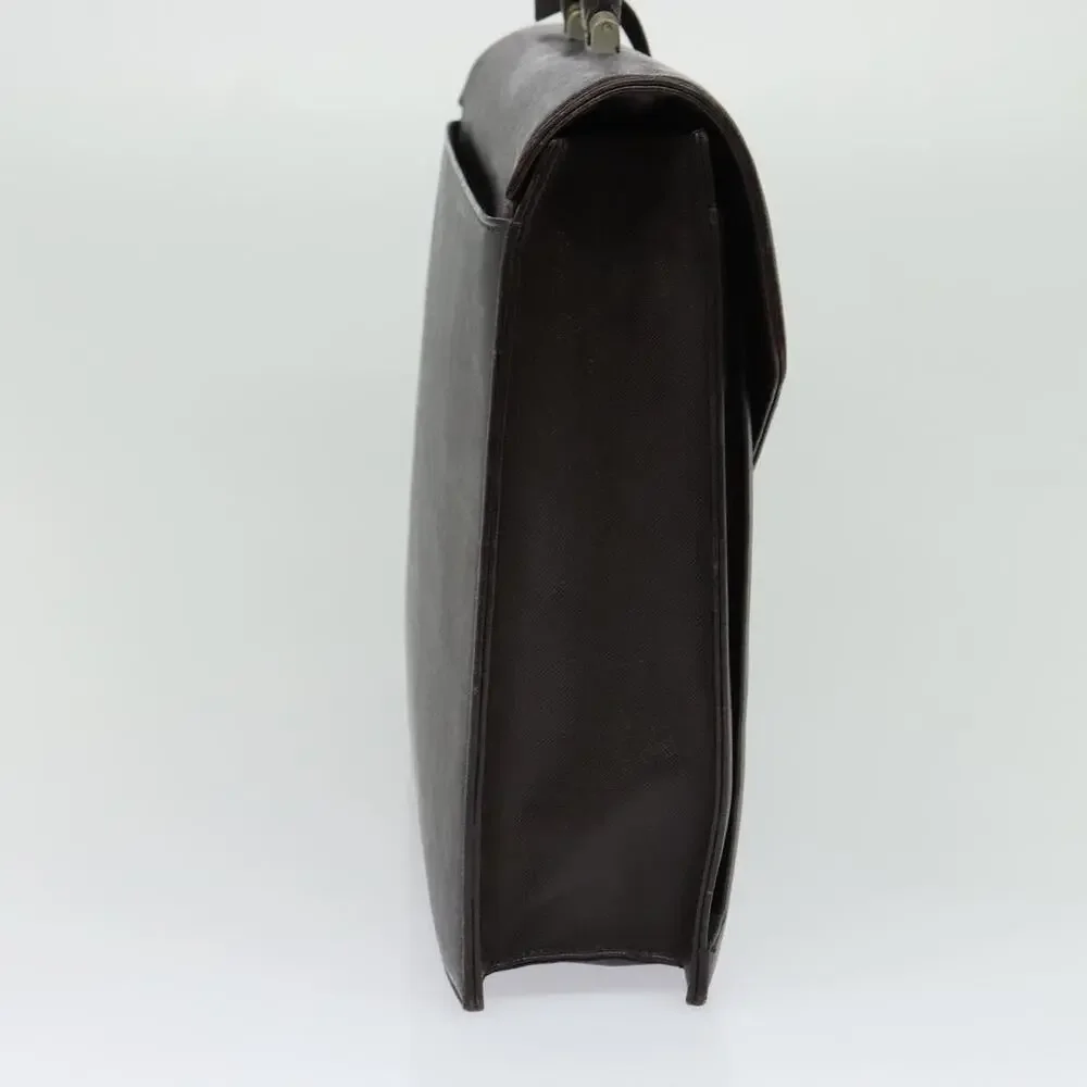 Burberry Leather Business Bag Brown
